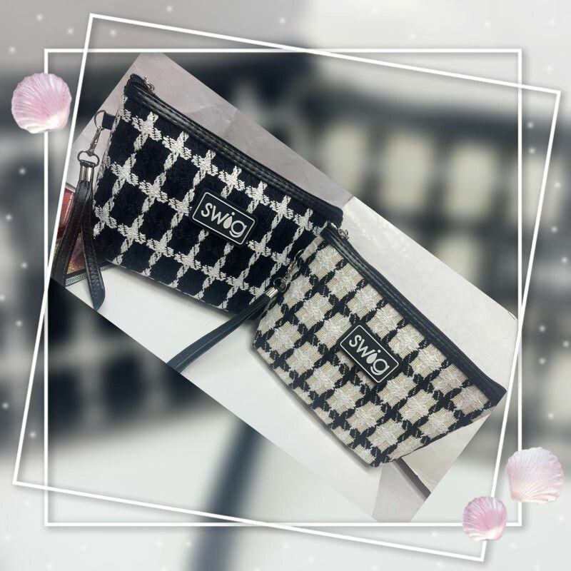 Косметичка World of Accessories, высота: 15 см., длина: 23 см., , черный/белый — фото 1