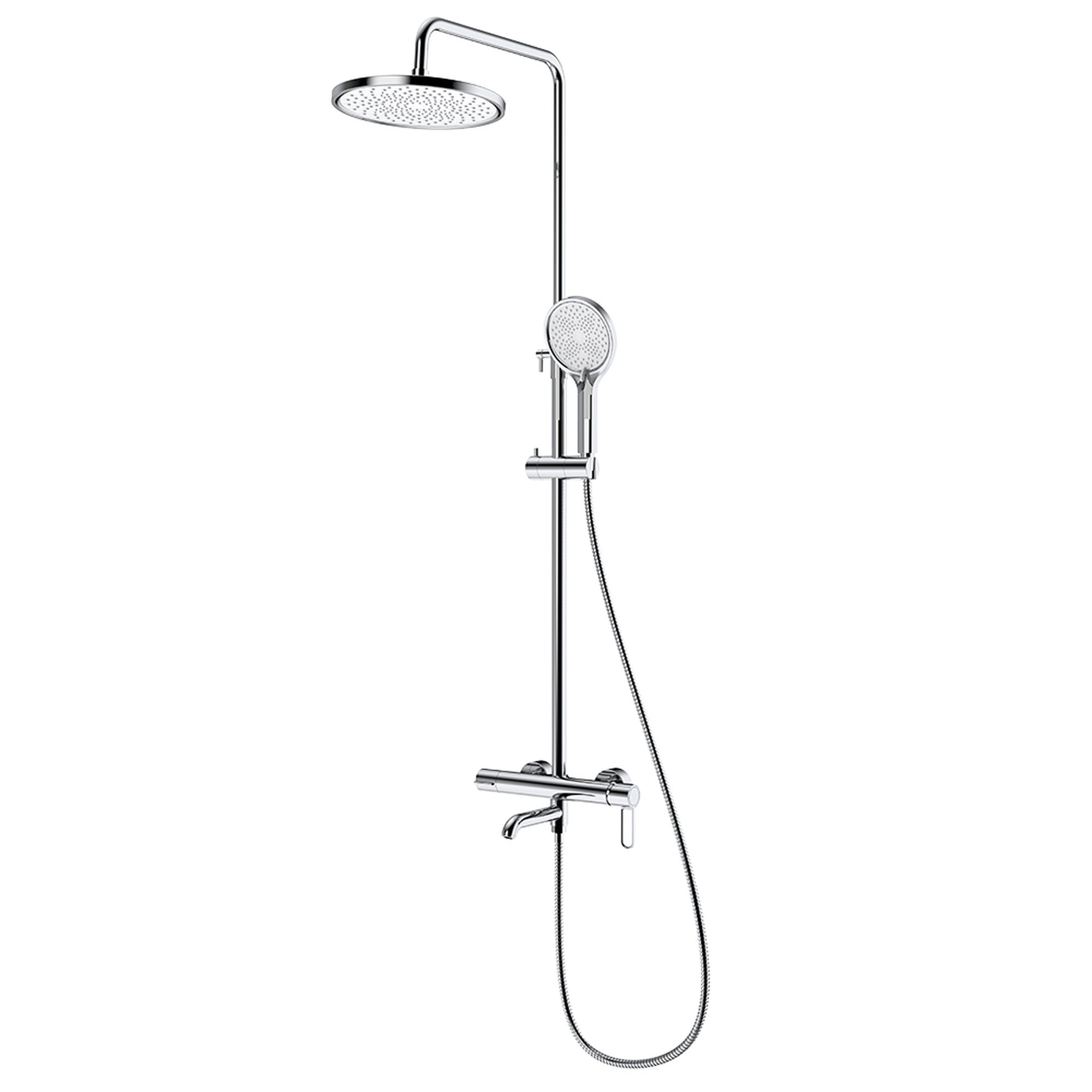 Душевая система Splenka S03.24, форма круглая, 1/2", цвет хром