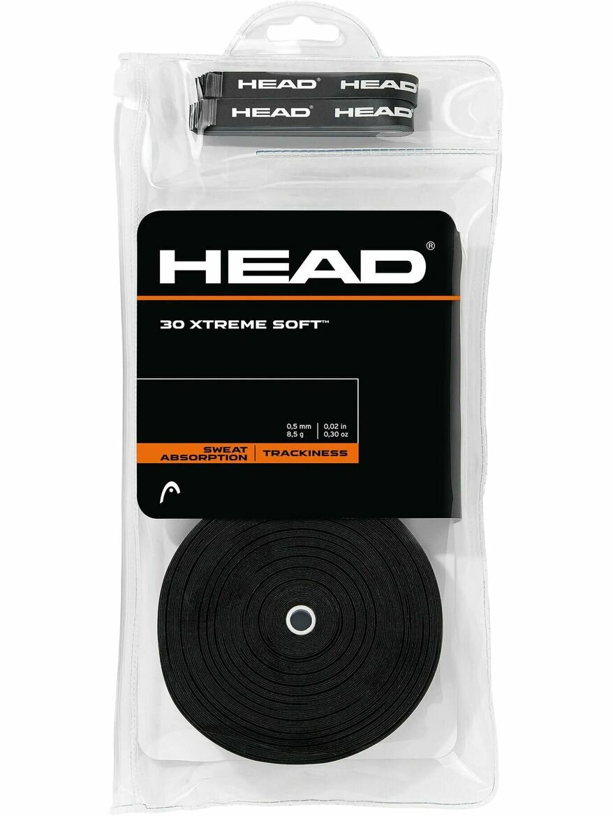 Намотки для ракетки Head XtremeSoft 30 pcs Pack Большой теннис 100% Полиэстер черный 285415-BK