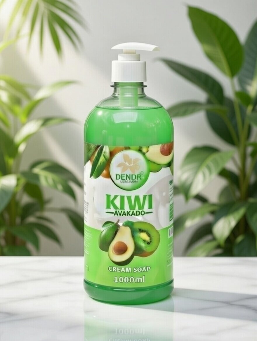 Мыло жидкое DENDR, 1000 мл, очищение, для рук и тела, без сухости — фото 1