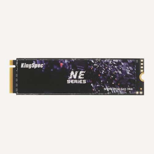 Изображение товара SSD-накопитель KingSpec NE-512, 512Гб, PCI-E 3.0, M.2 2280, NVMe, черный