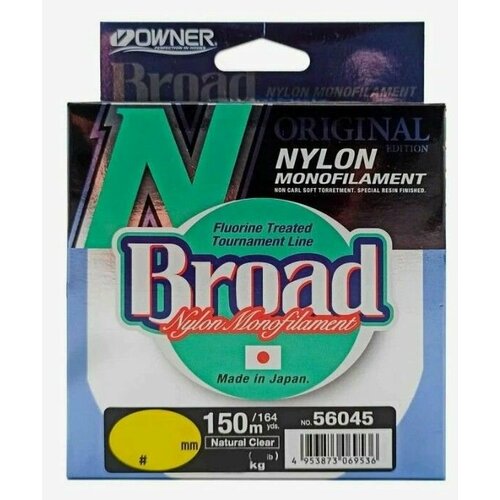 Леска рыболовная Owner Broad 150 м зеленая 0.33 мм 9.4 кг