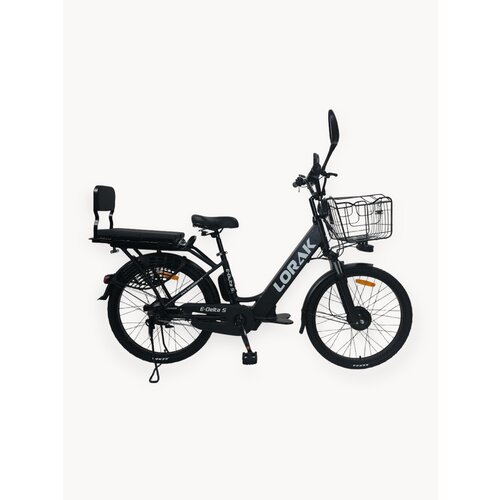 Электровелосипед LORAK E-Delta S Чёрный/Белый под рост 160-185 см