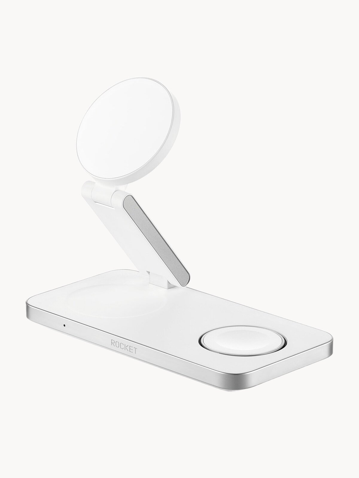 Беспроводная зарядка для iPhone 3 в 1 ROCKET Magic, Apple Watch совместимость, 23 Вт