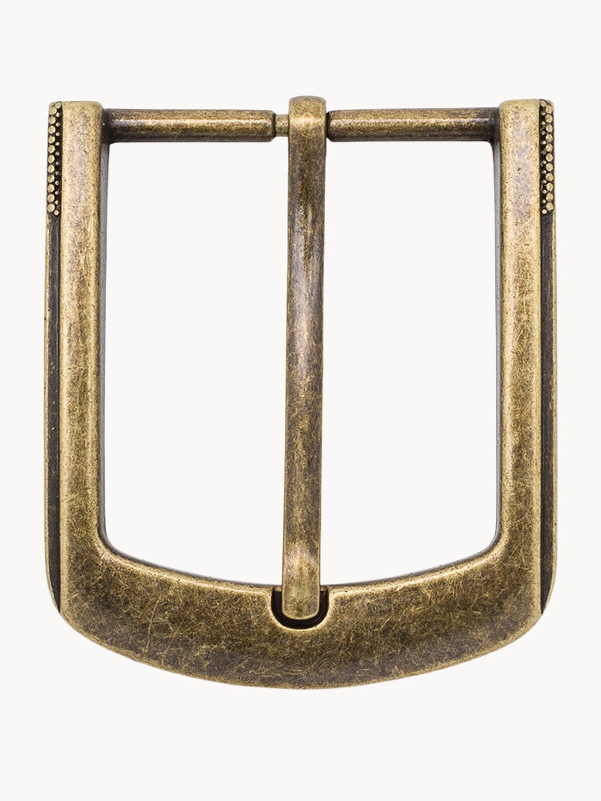 Пряжка для ремня мужская 35 мм, металлическая, Айрис (бронза)