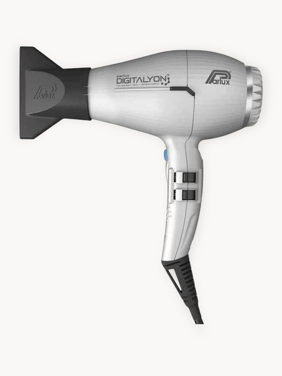 Фен Parlux Digitalyon Silver 0901, мощность 2400Вт, 4 температурных режима, 2 скорости