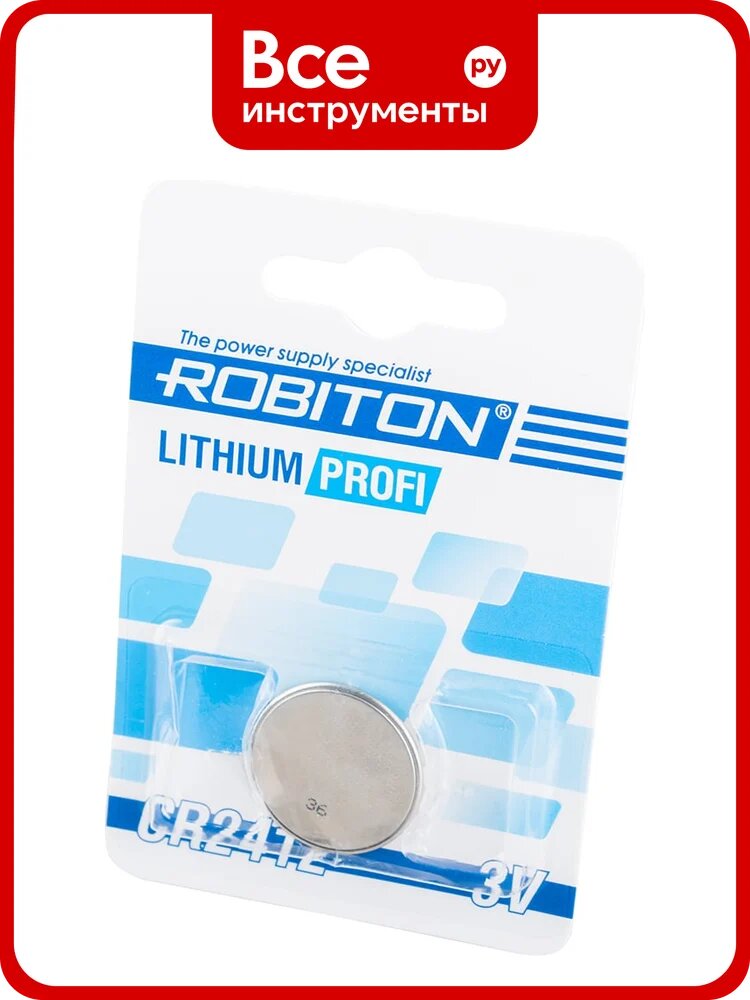 Элемент питания Robiton PROFI R-CR2412-BL1 CR2412 BL1 18425