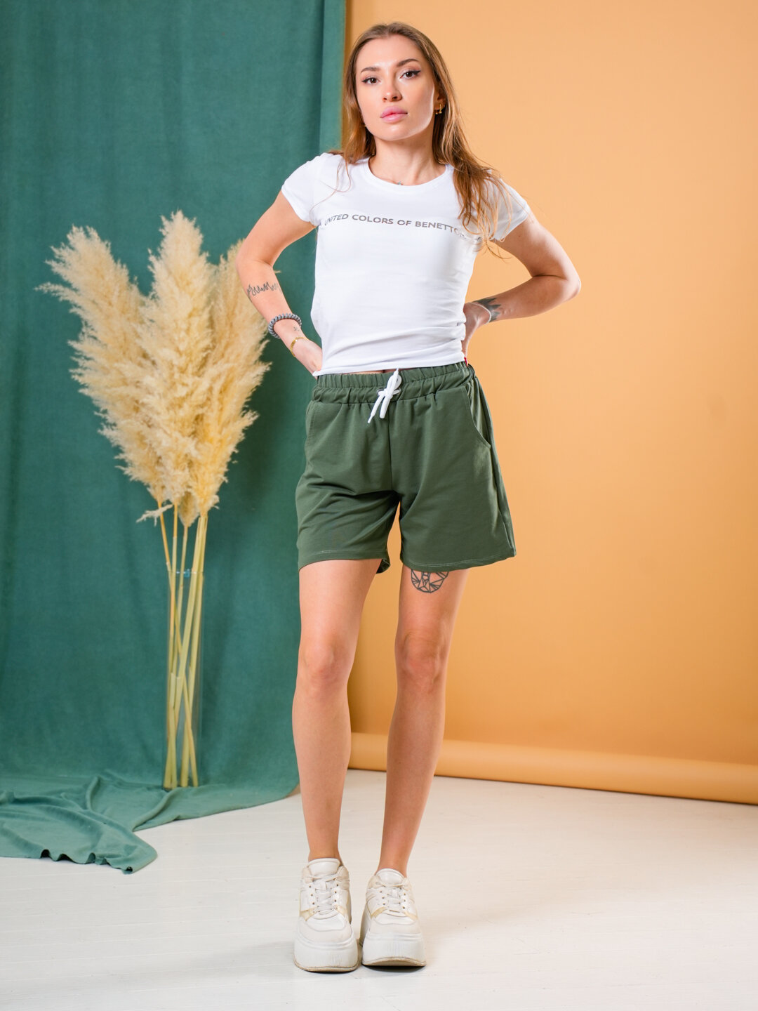 Шорты , размер XL, хаки — фото 1