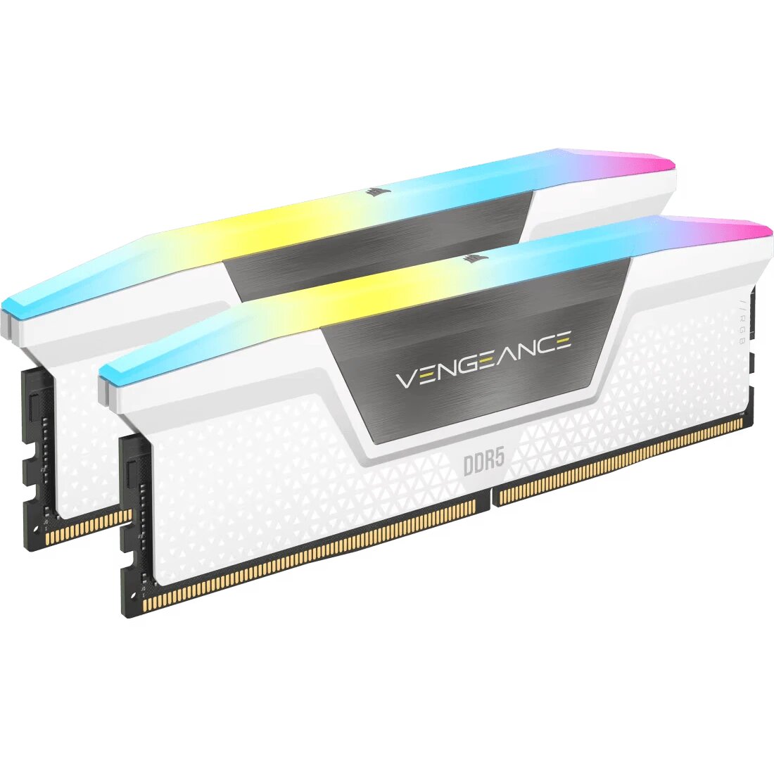 Модуль памяти CORSAIR 32GB 6000МГц DDR5 CL30 DIMM (Kit of 2x16GB) XMP 3.0 & AMD EXPO, Vengeance RGB White