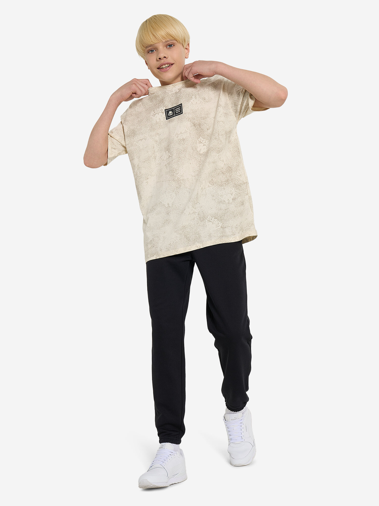 Брюки Kappa, размер 158-164, черный матовый — фото 1