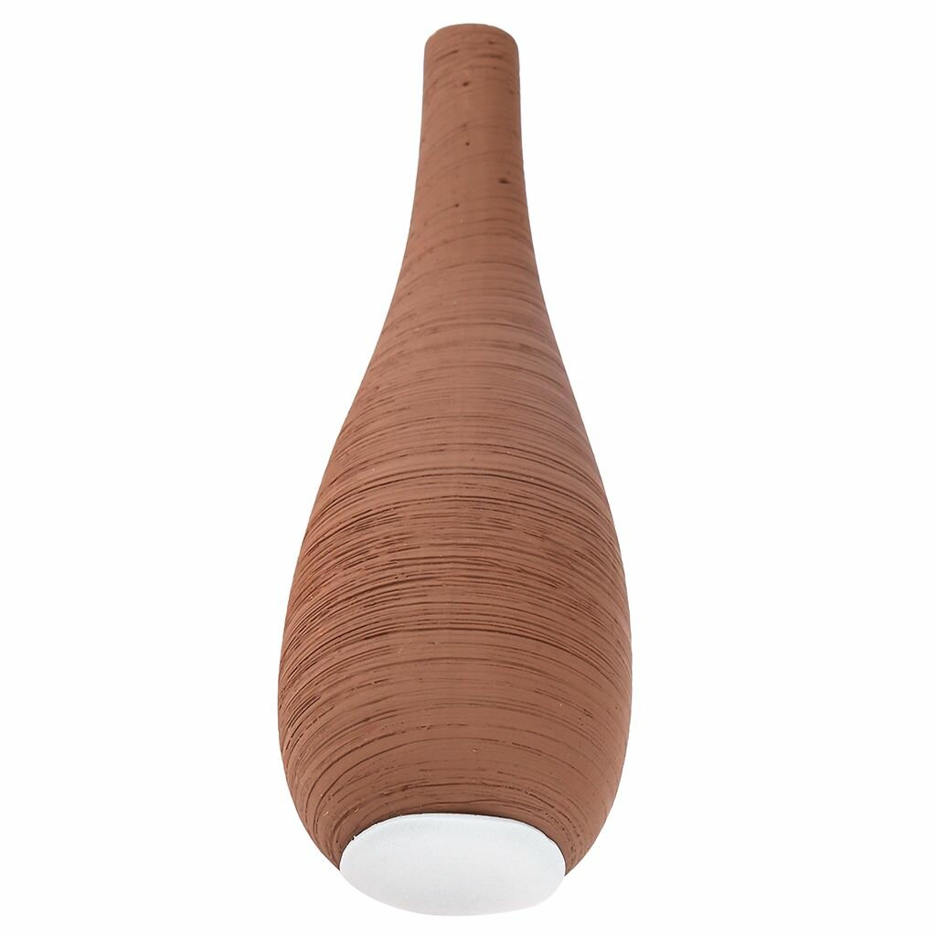 Ваза настольная керамическая "Кения" 250мл, капучино, фактурная глазурь — фото 1