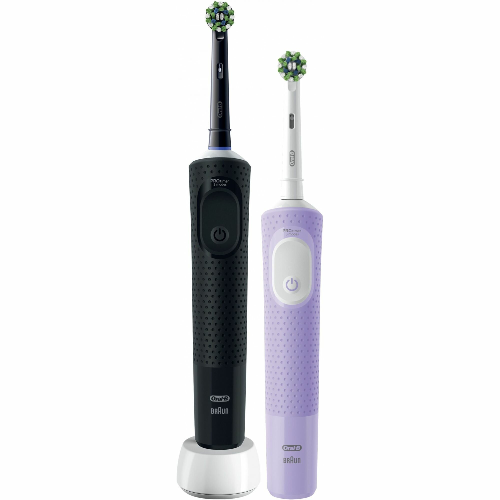 Картинки Набор электрических зубных щеток Oral-B Vitality Pro черный/лиловый