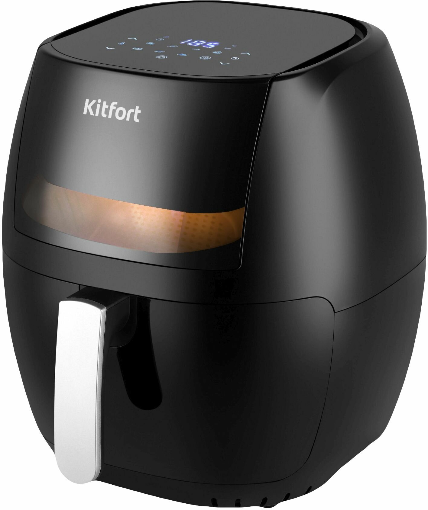 Аэрогриль Kitfort KT-2220 черный, мощность 1800Вт, нагревательный элемент: ТЭН (КТ-2220)