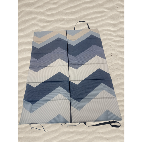 Коврик двойной на молнии 155x(55+55)x1,0 см, 6 сложений, наполнитель пенка, Зигзаг Жатка, арт. 1166