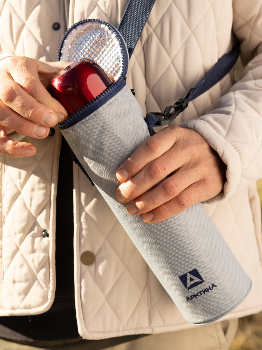 Чехол для питьевого термоса 750 мл/сумка для термоса c ремешком — фото 1