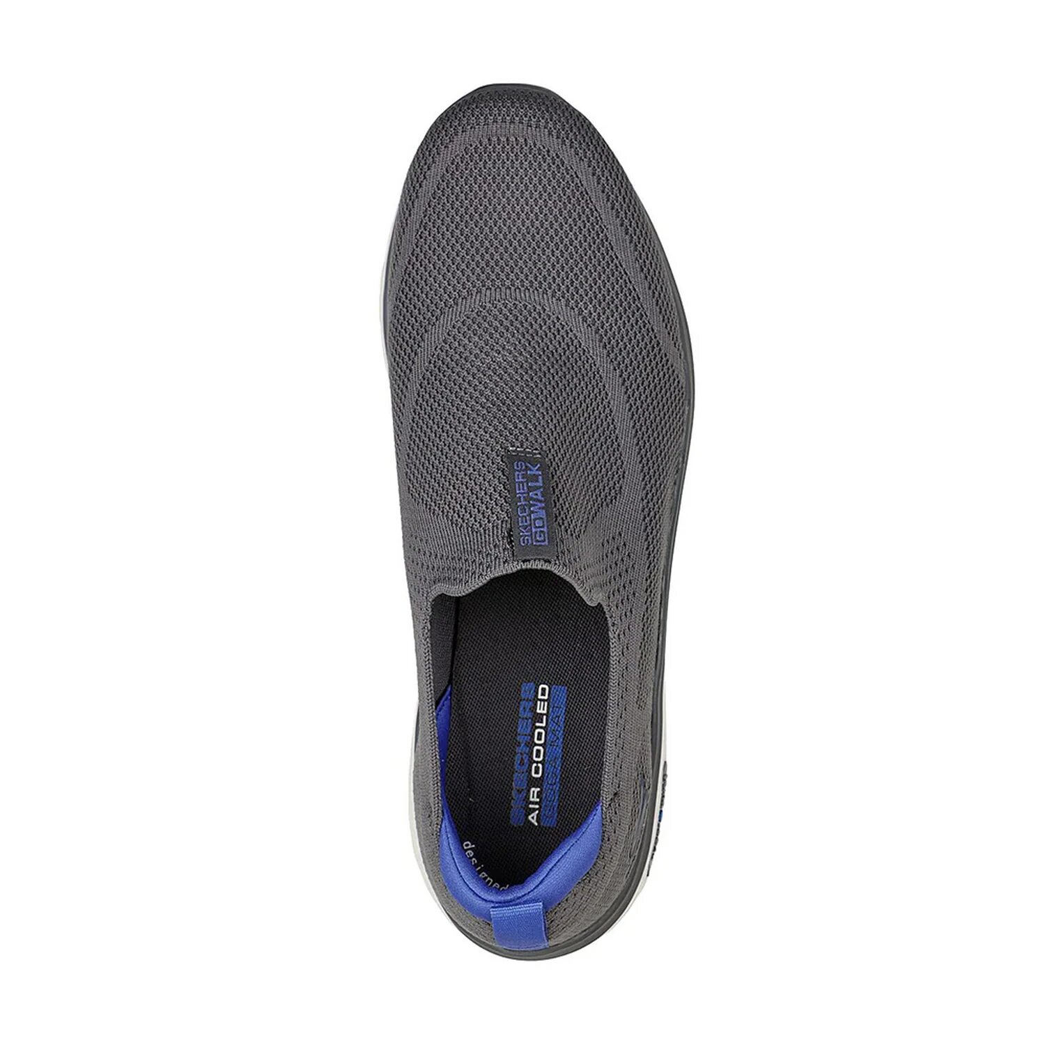 Слипоны SKECHERS, размер 41,5 EU, серый — фото 1