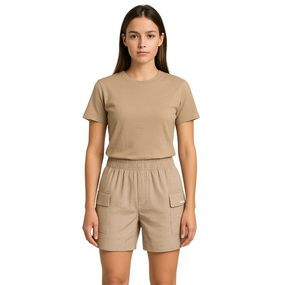 Шорты EA7 EMPORIO ARMANI, размер S, бежевый