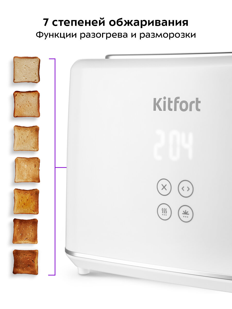 Тостер Kitfort КТ-6872 — фото 1