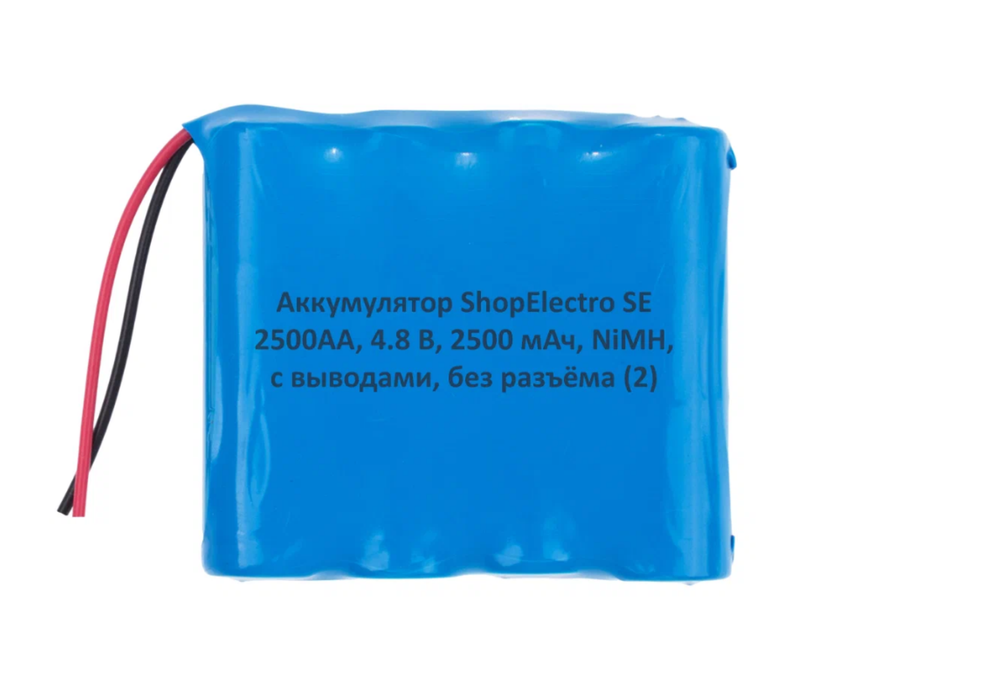 Аккумулятор ShopElectro SE2500АА, 4.8 В, 2500 мАч/ 4.8 V, 2500 mAh, NiMH, с выводами, без разъёма (1)