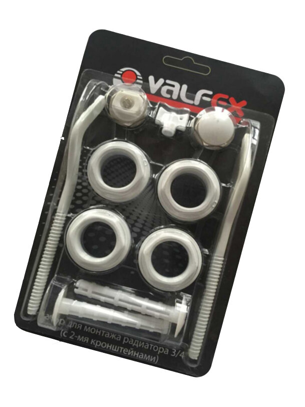 Комплект для монтажа радиаторов с 2-мя кронштейнами 1/2" VALFEX — фото 1