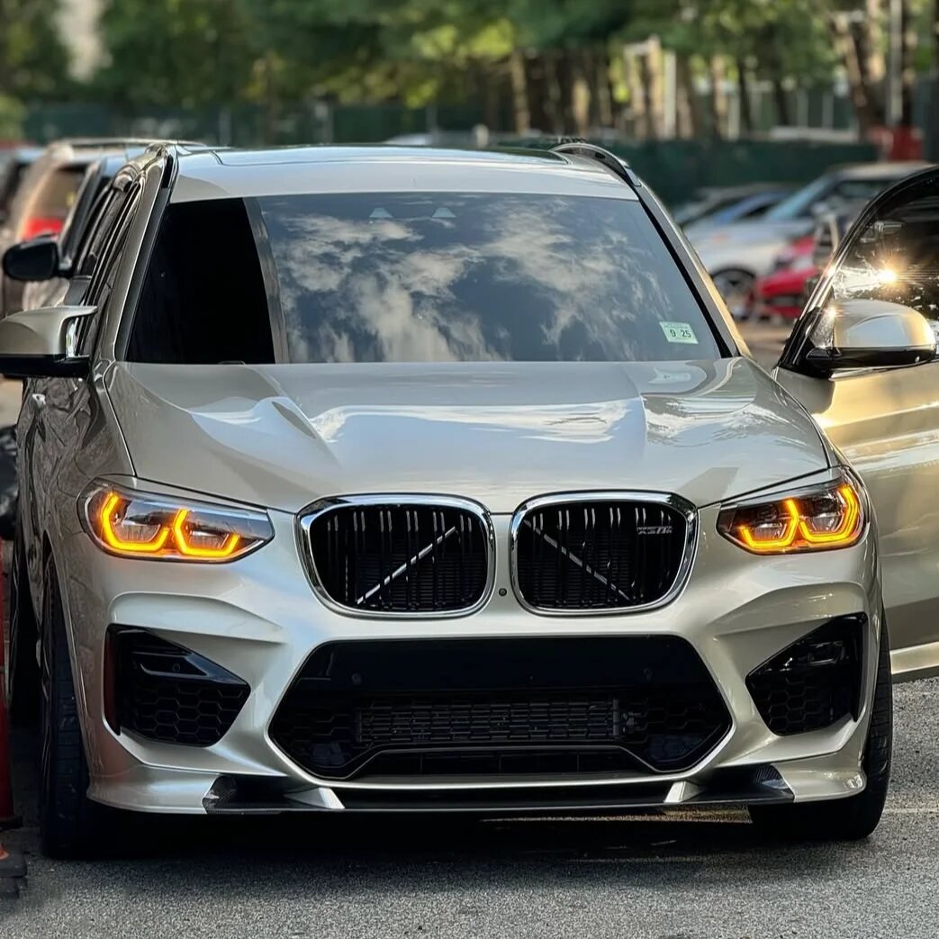 Лимонно-желтые модули дневных ходовых огней для BMW G01 X3 G02 X4 F97 X3M F98 X4M CSL, Amber