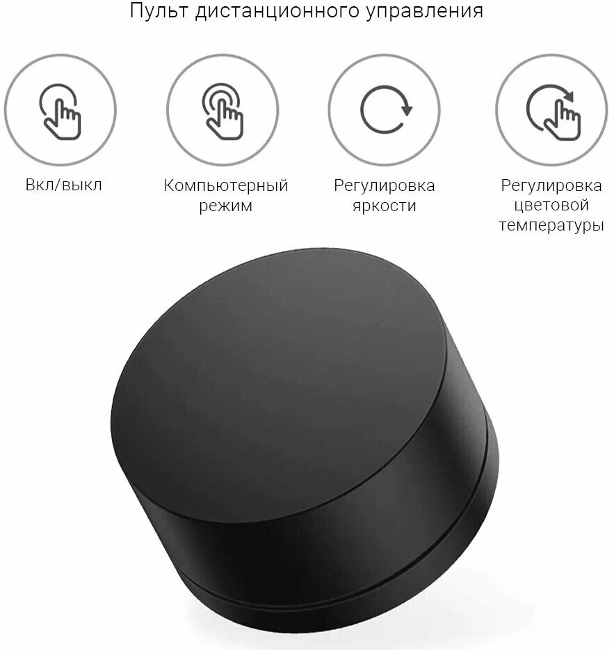 Лампы Для Мониторов Xiaomi Лампа офисная светодиодная Xiaomi Mi Computer Monitor Light Bar BHR4838GL, 5 Вт, цвет арматуры/абажура: черный