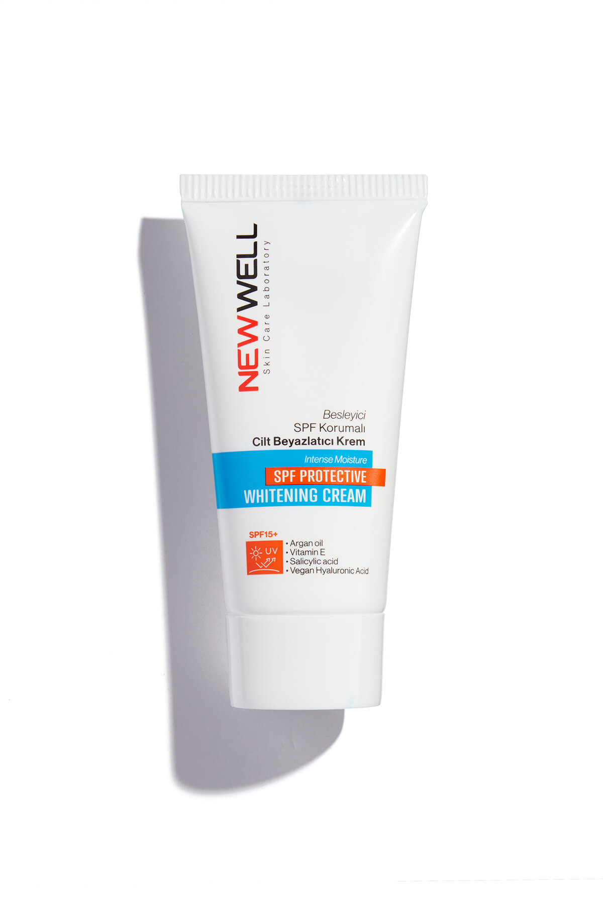 NEW WELL Крем для лица защитный отбеливающий с SPF 15 , 50 мл.