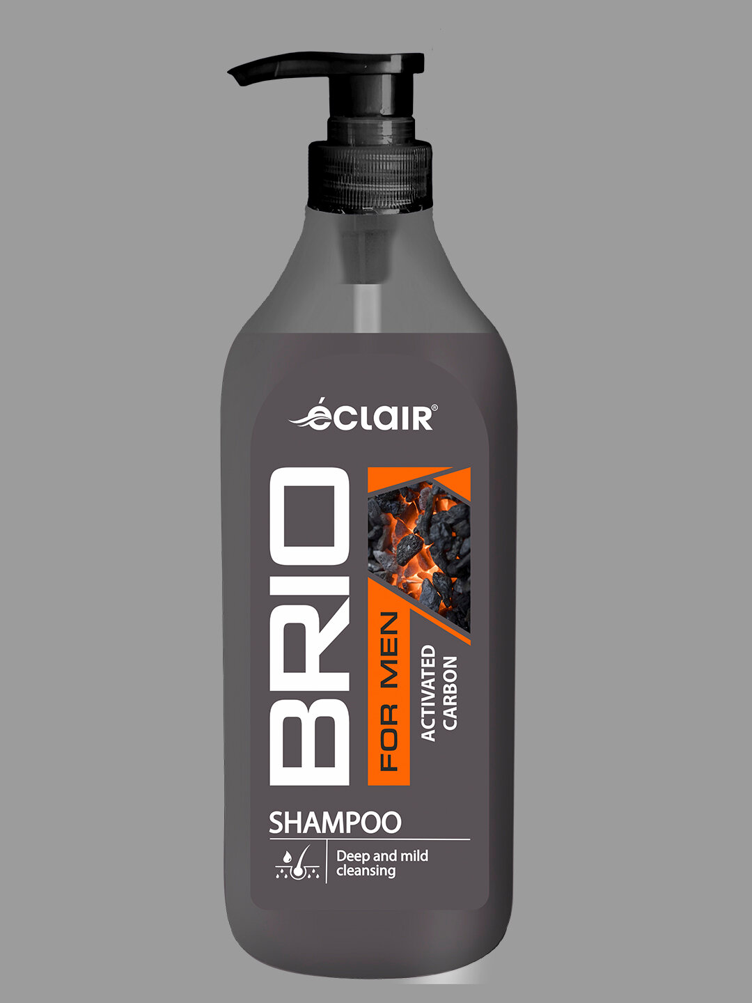 Шампунь BRIO FOR MEN ACTIVATED CARBON активированный уголь 730ml (10шт)