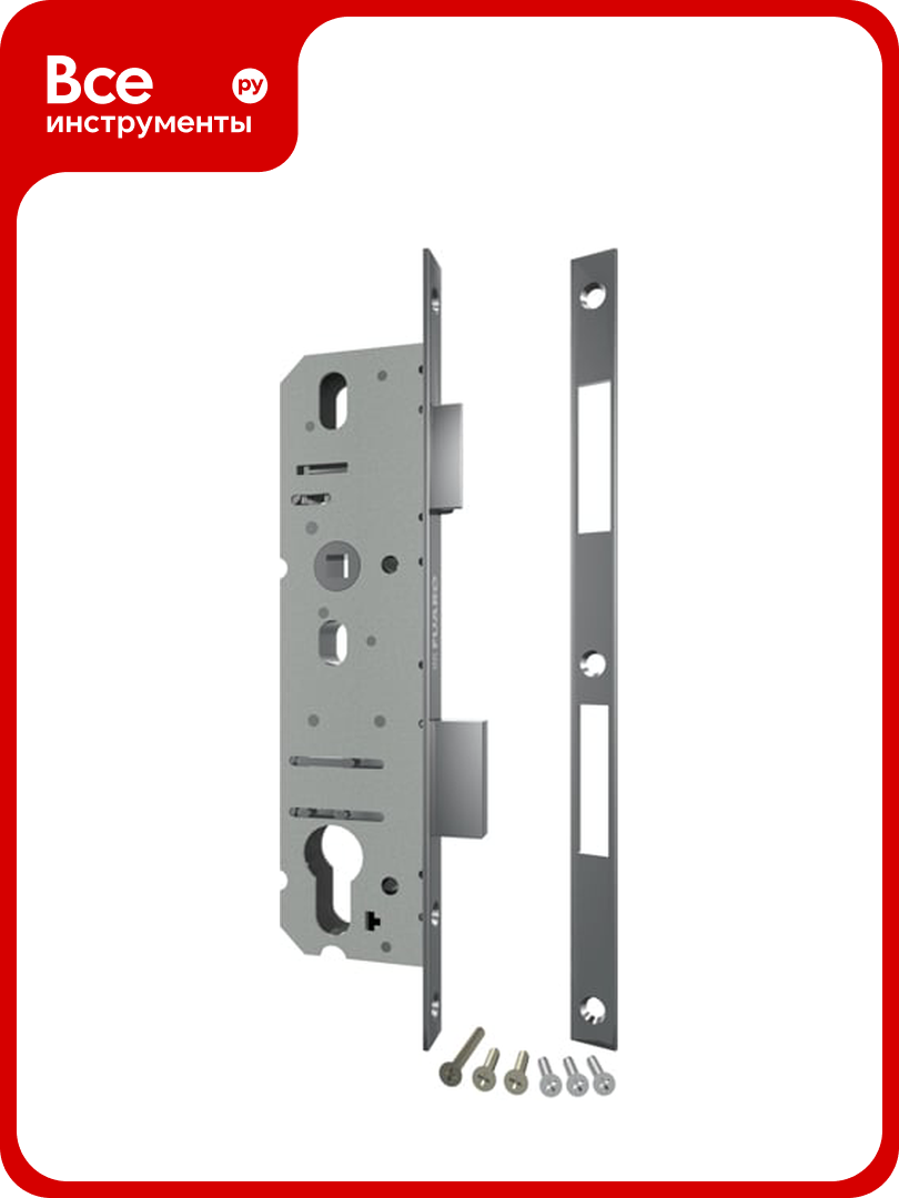 Корпус узкопрофильного замка с защелкой FUARO PROF4916-40/92 CP хром 26421