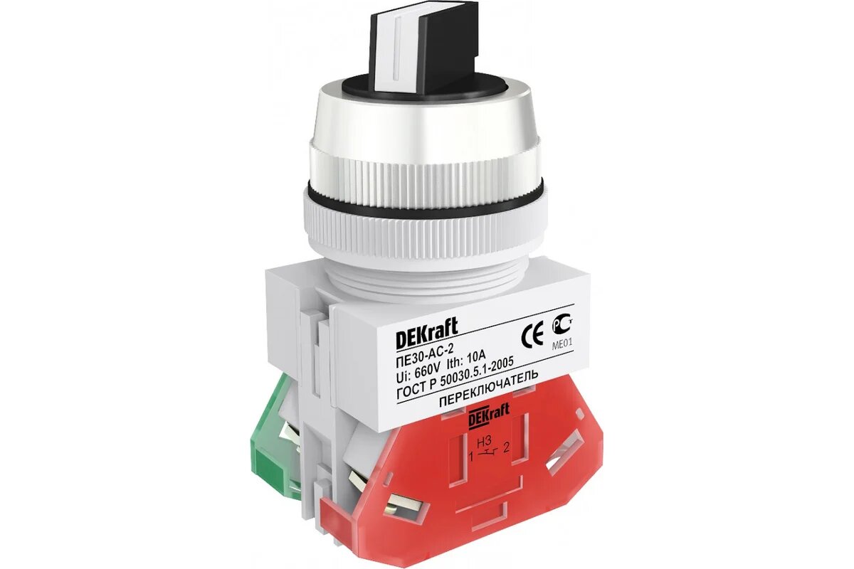 Dekraft Переключатель ПЕ30-AC-2-BLK 25061DEK