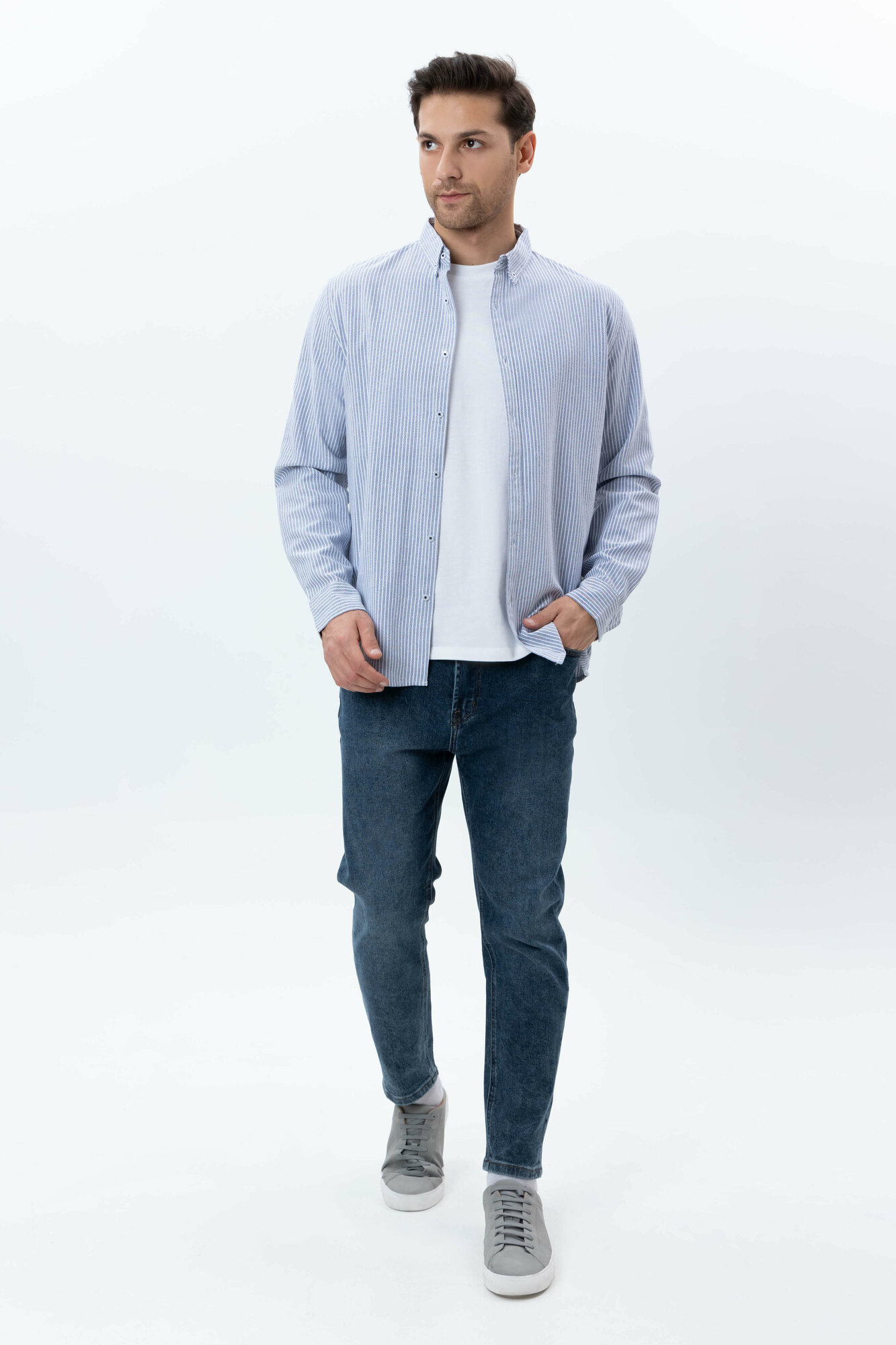 Рубашка TERRA PRO, размер M, navy — фото 1