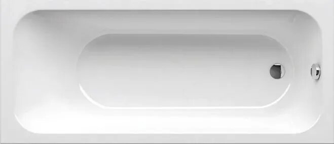 Акриловая ванна Ravak Chrome C731000000 без опоры 160x70 см пристенная белая