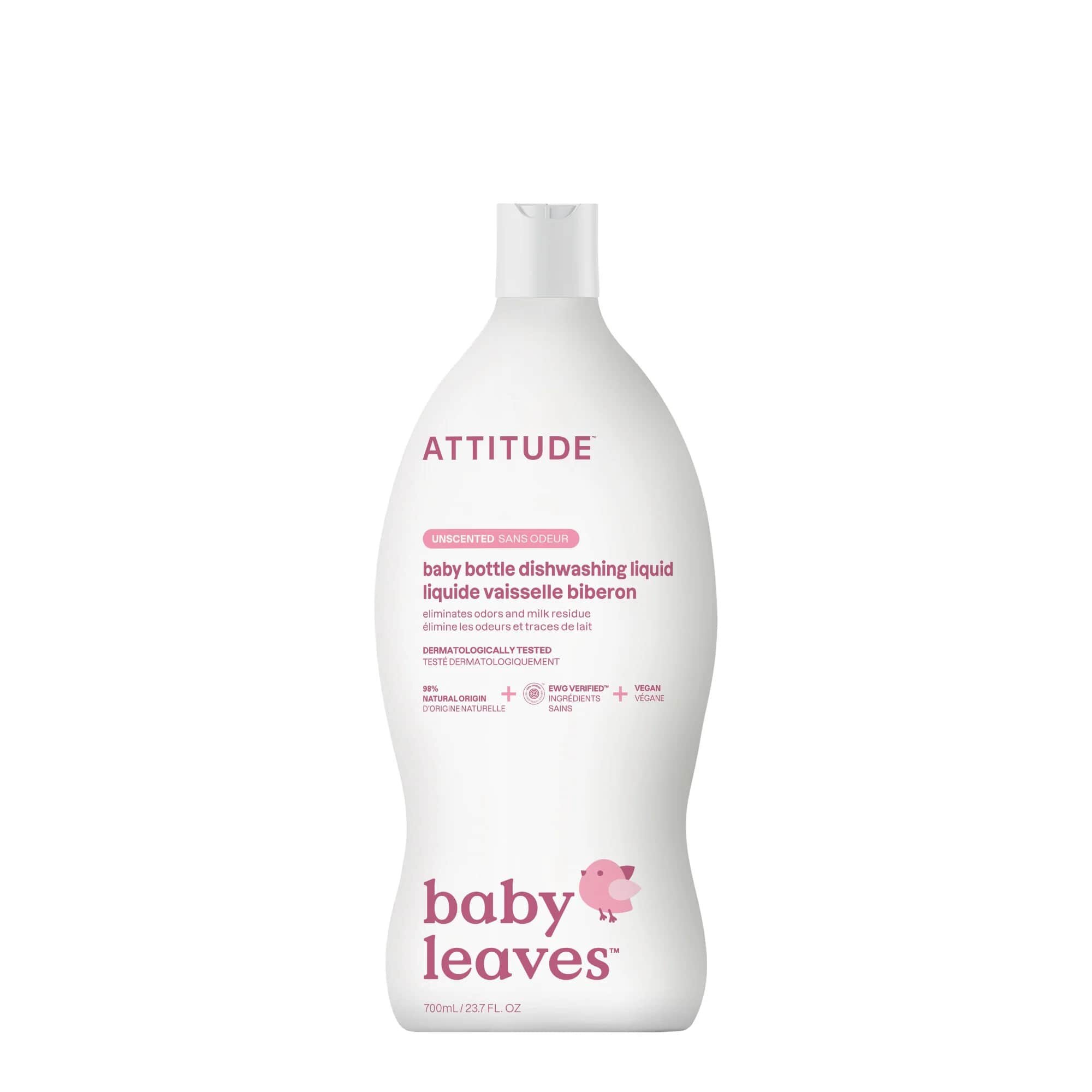 ATTITUDE Средство для мытья посуды Eco Baby без запаха 700мл
