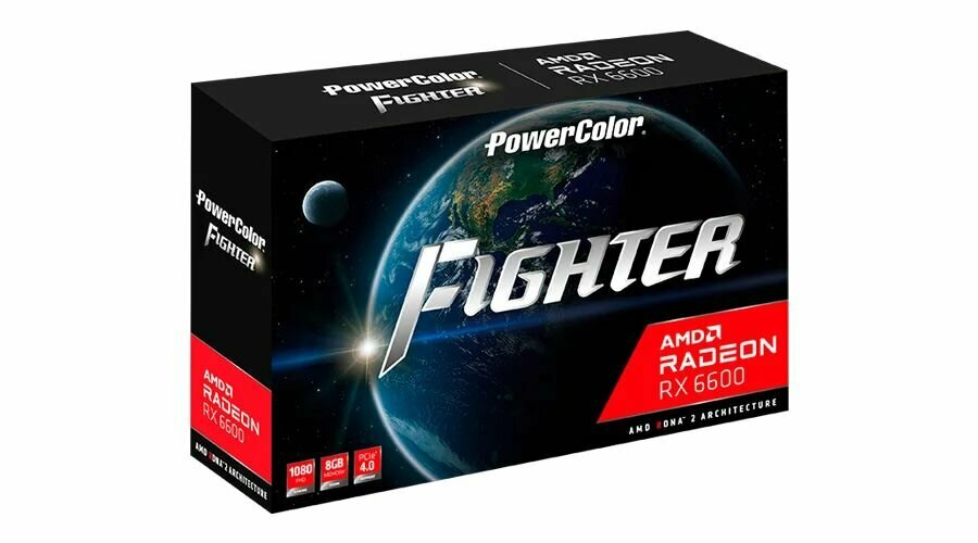 Видеокарта PowerColor Fighter AMD Radeon RX 6600 8GB GDDR6 — фото 1