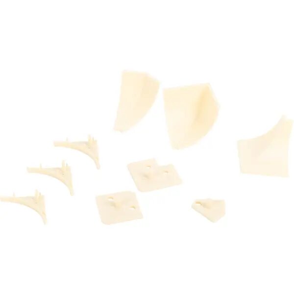 Заглушка для плинтуса ПВХ цвет ванильный 6 шт