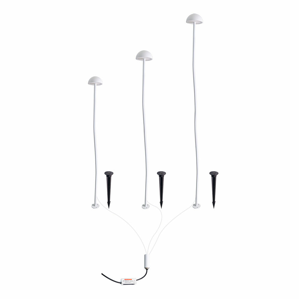 Грунтовый светильник Arte Lamp MOTUS A1081PA-3WH LED / белый
