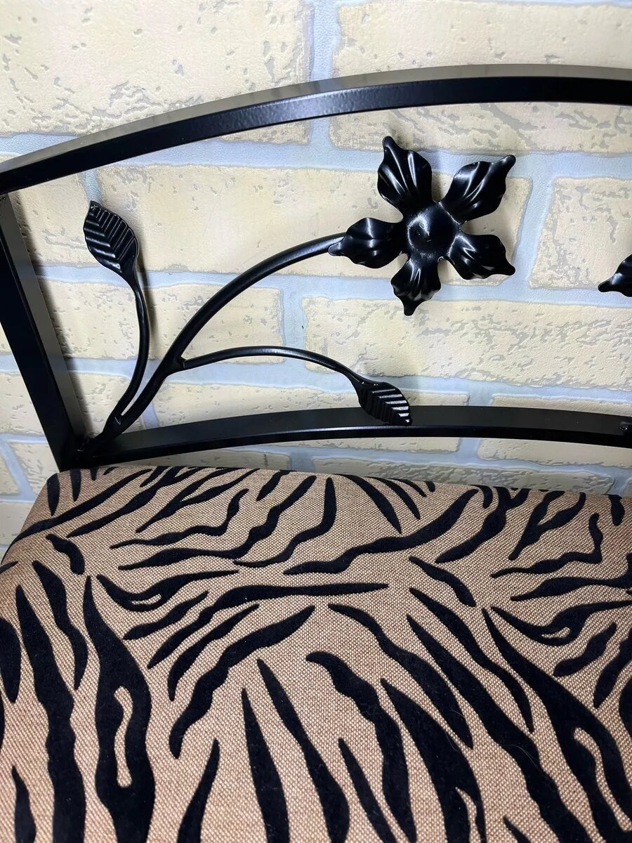 Кованая банкетка №04, Студия кованой мебели Нива, цвет тигровый — фото 1