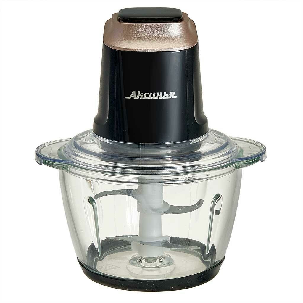 Измельчитель кухонный электрический  чоппер  аксинья КС 501  мощность 400 Вт  черный
