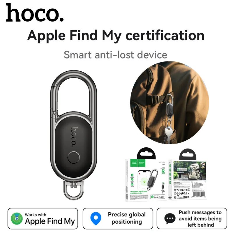 Hoco E91J AirTag умный GPS-трекер, защита от потерь, определение