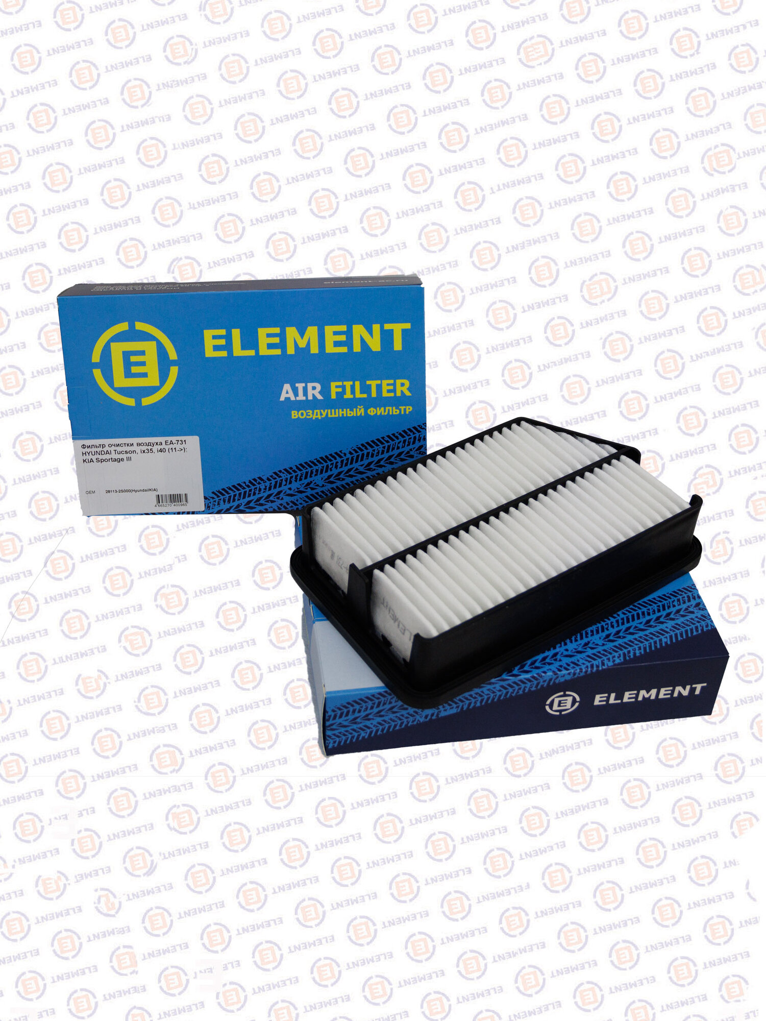 Фильтр воздушный ELEMENT EA 731 для HYUNDAI iX 35  i 40  Tucson  KIA Sportage