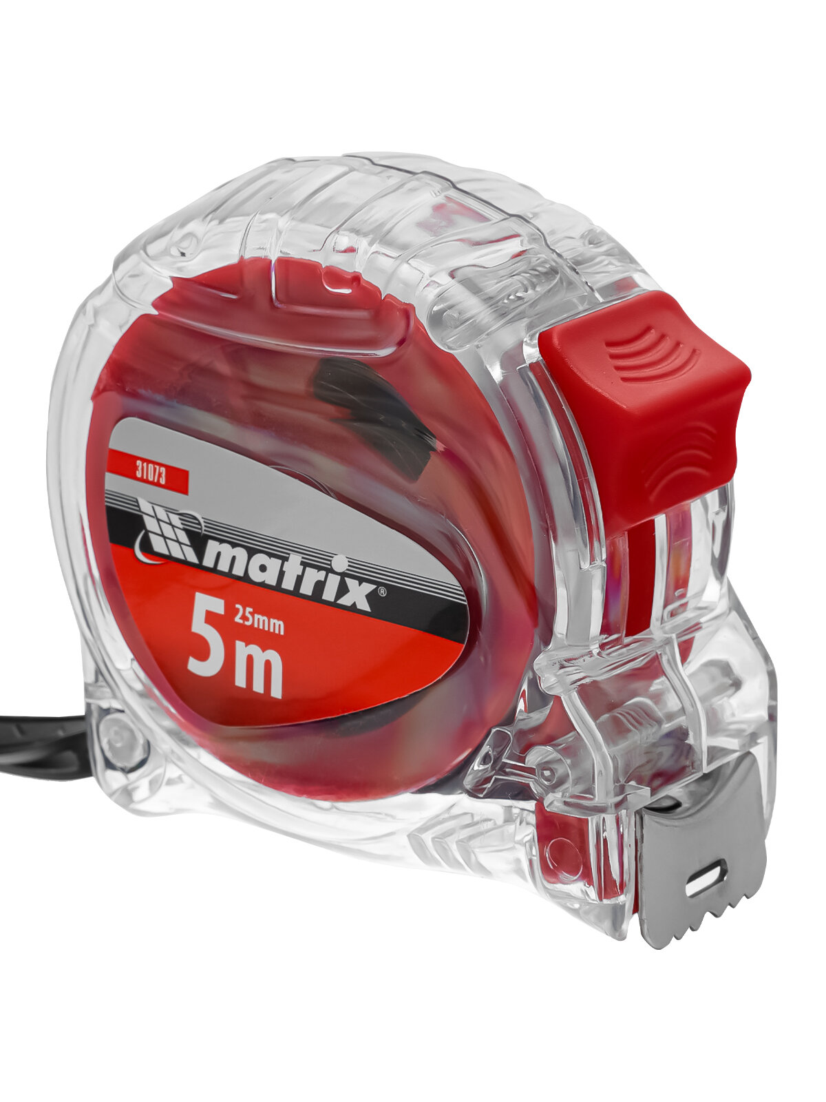 Рулетка Matrix Crystal 5 м х 25 мм, корпус из поликарбоната 31073