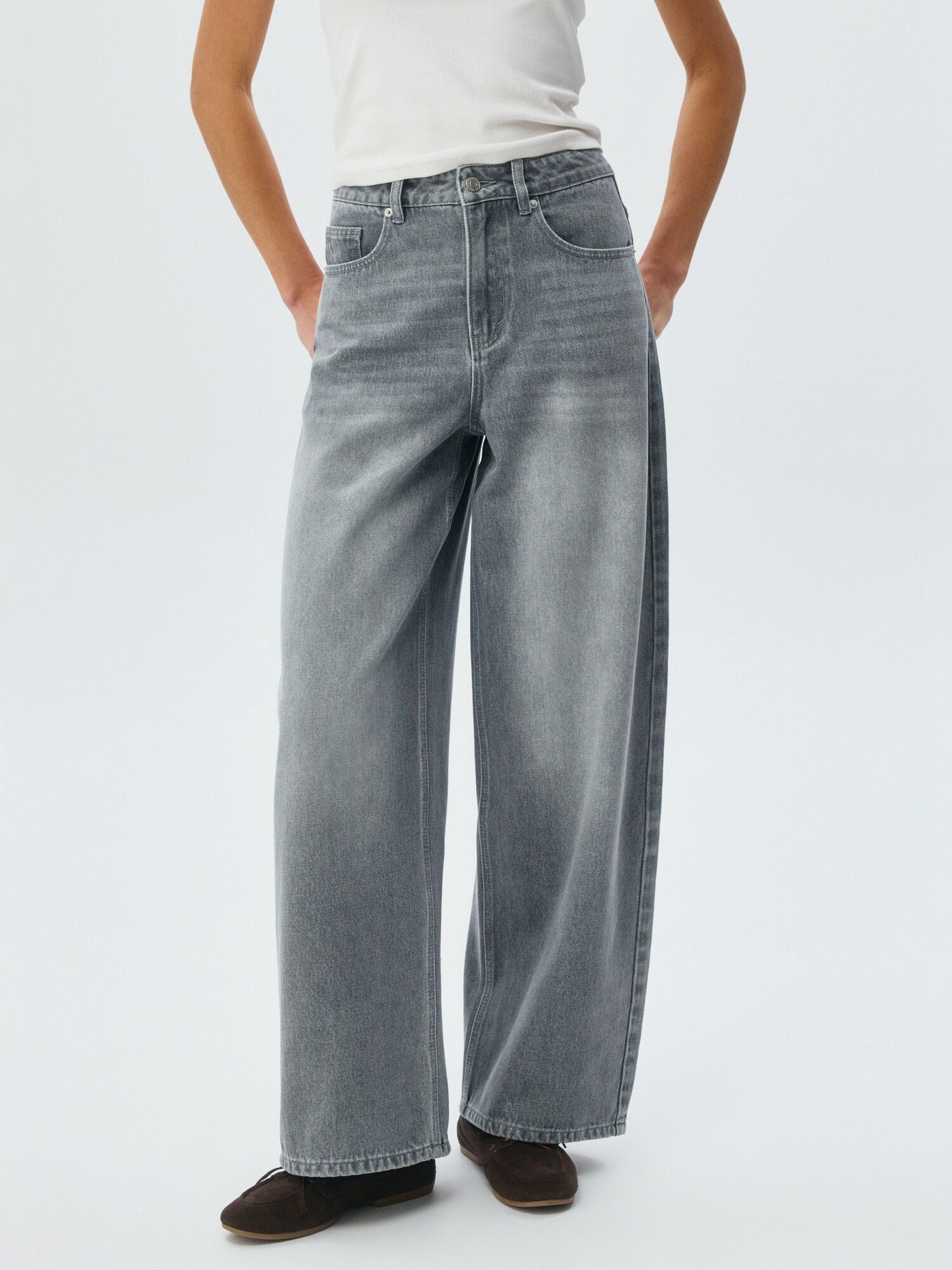 Джинсы багги 