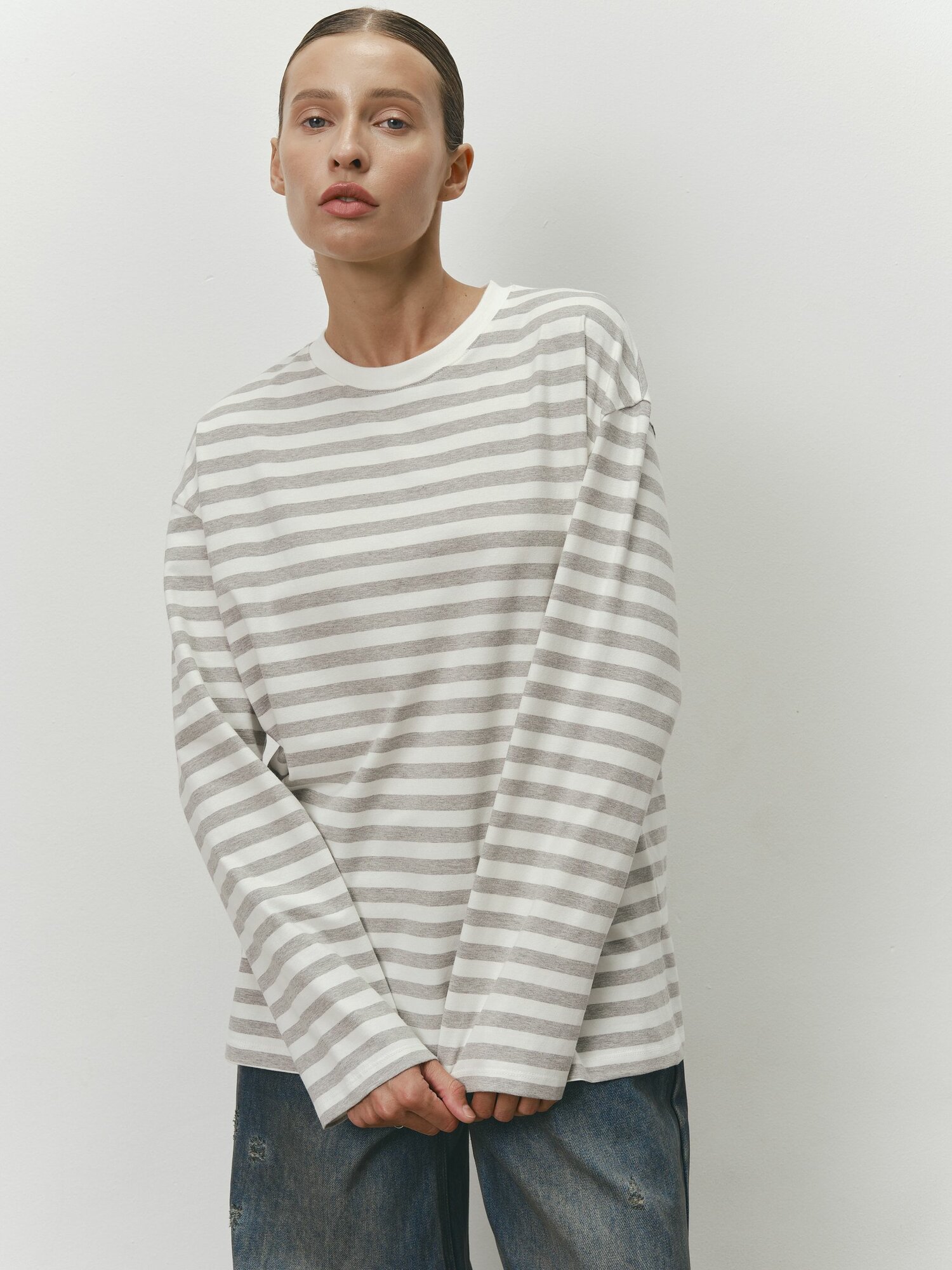 Лонгслив ANNEMORE, размер S, , серый