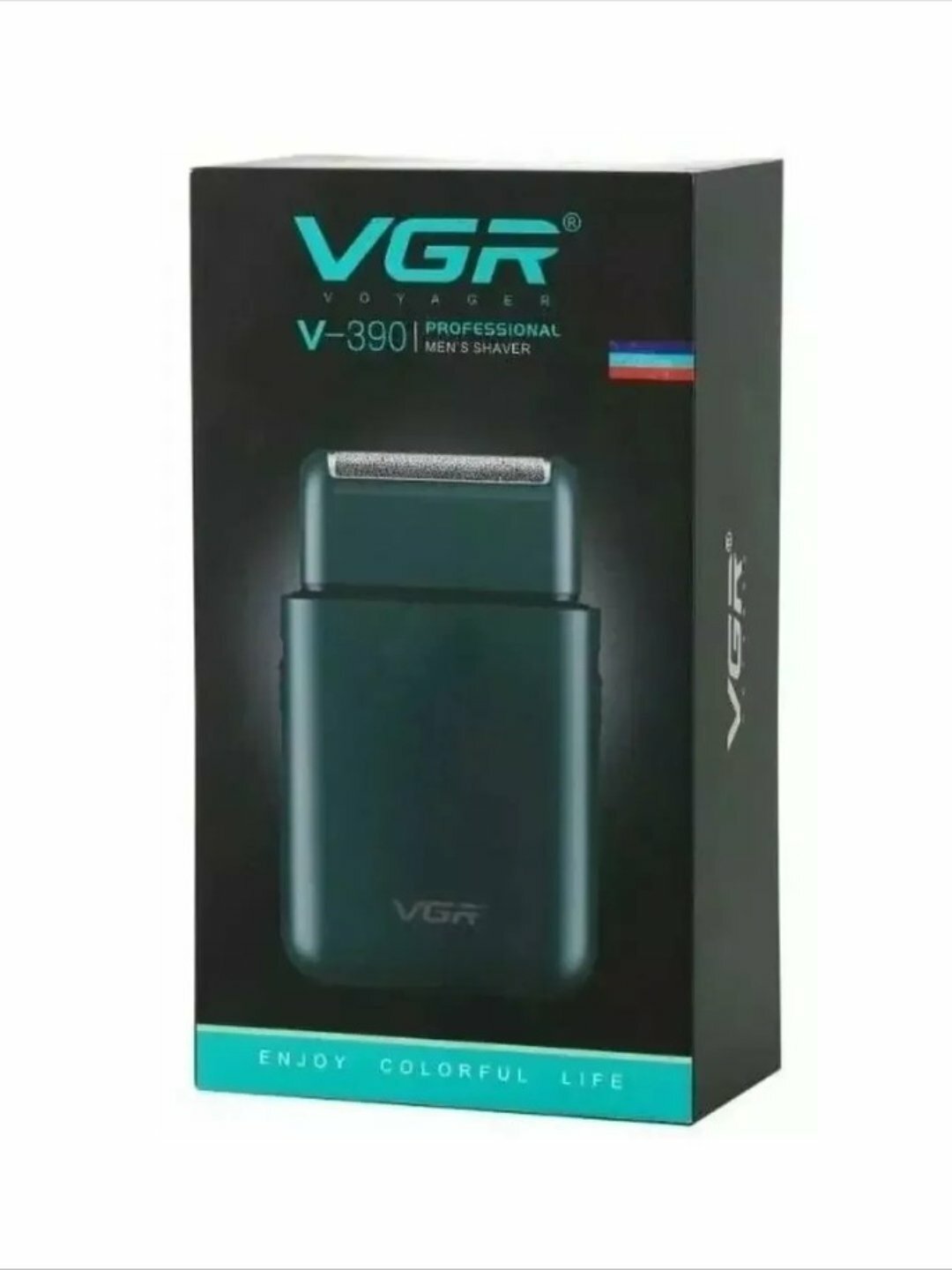 Портативная электрическая бритва VGR V-390 — дорожный шейвер, сухое и влажное бритьё, USB зарядка