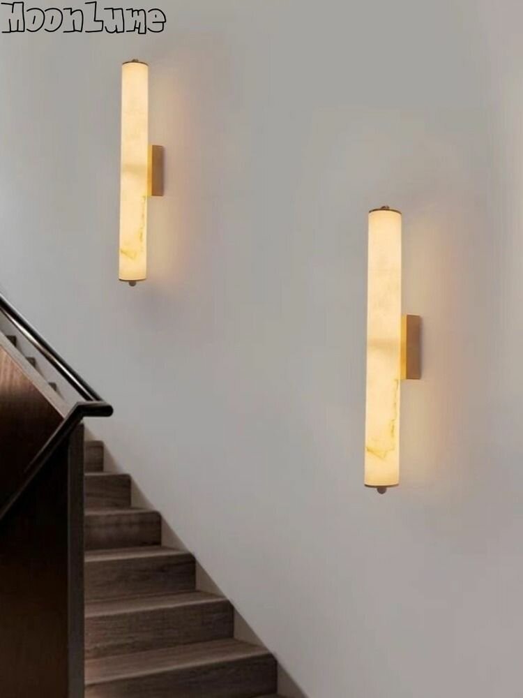 Легкий, роскошный и стильный настенный светильник из натурального мрамора