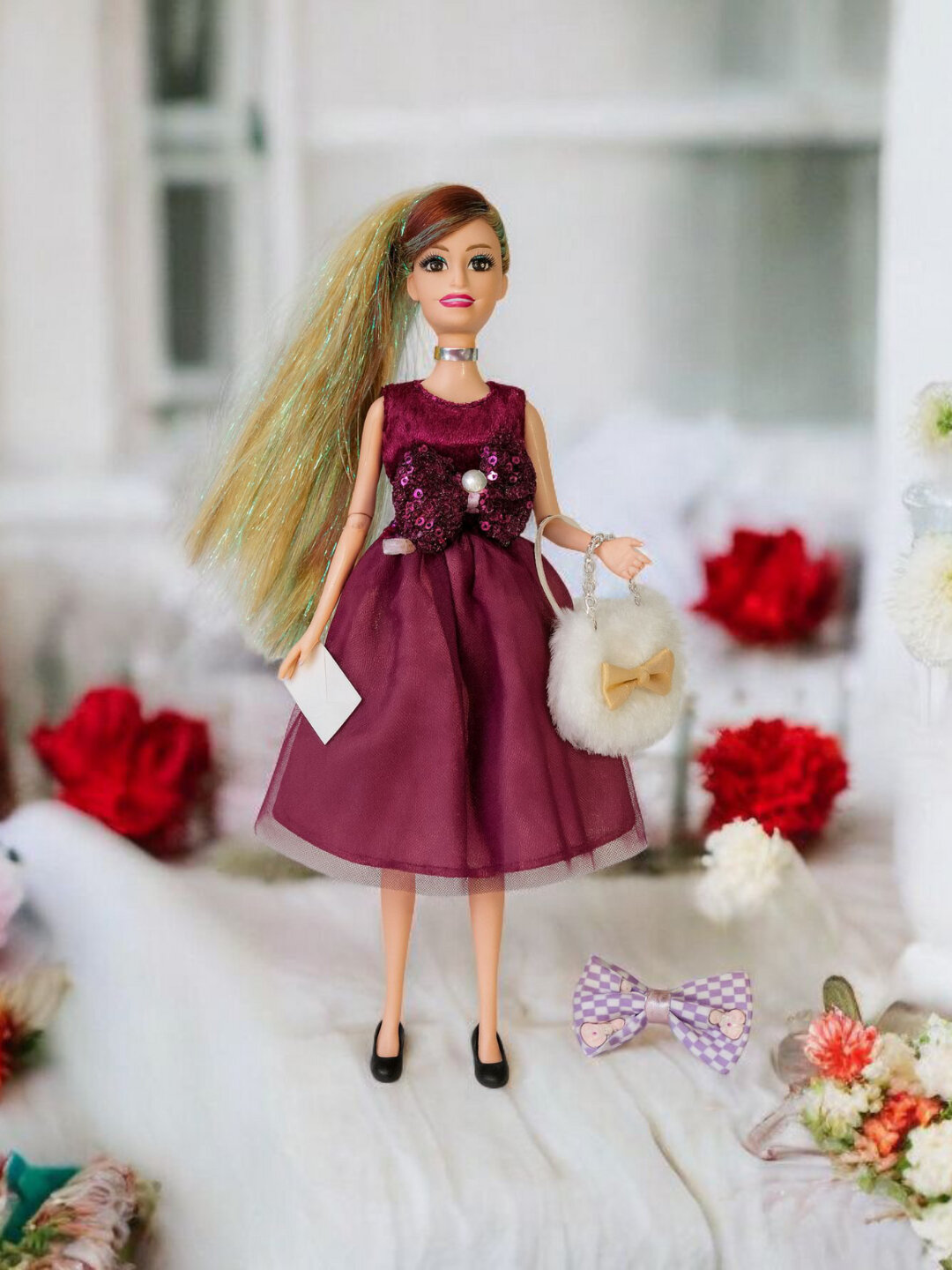 Куклы Ariana – игрушка с платьем и аксессуарами для девочек - Пурпурный