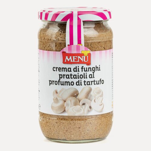 Изображение товара Соус-крем MENU, грибной с ароматом трюфеля, в стеклянной банке, неострый, 640г