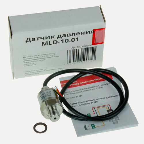 Изображение товара ZONT MLD-10.01 Датчик давления, питание 9-30В (нерж. сталь НР 1/4")