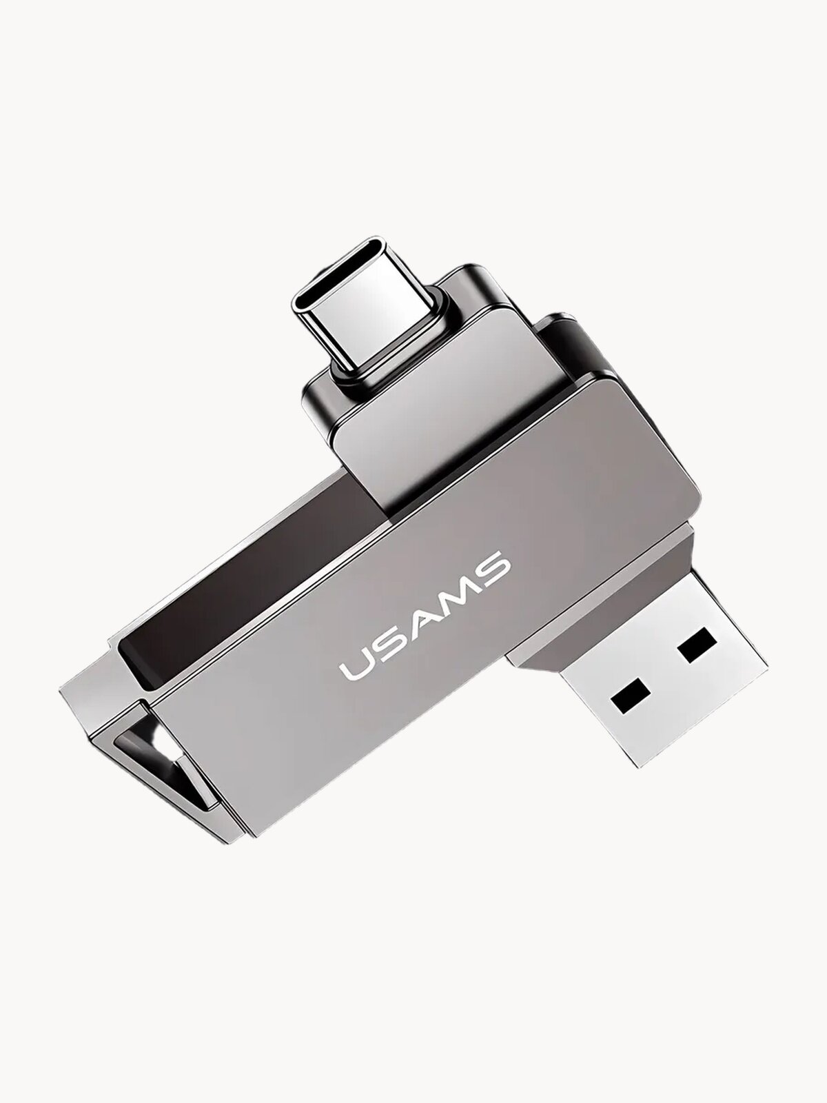 Флешка поворотная USAMS для телефона USB 3,0 - металлический USB-накопитель 128 ГБ