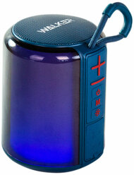 Беспроводная портативная колонка Bluetooth, WALKER, WSP-125, музыкальная переносная акустическая система блютуз для компьютера и телевизора, синий